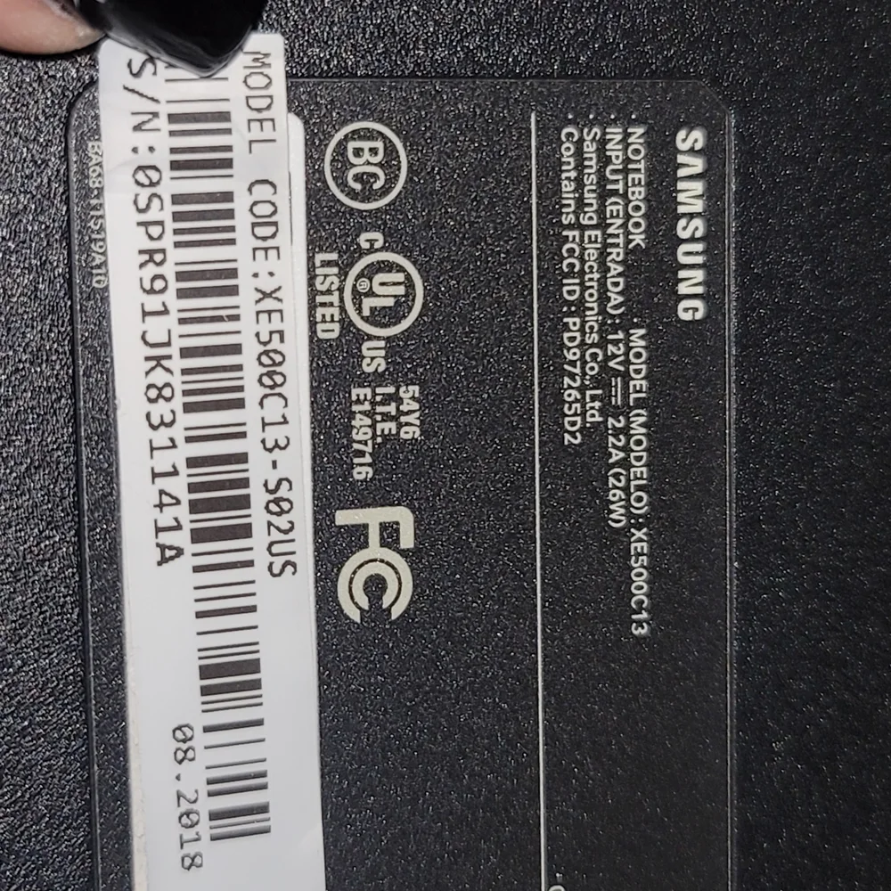 Samsung Chromebook - Matte Black